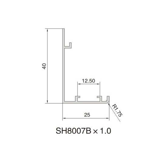 SH8007B AIR DIFFUSER PROFILE